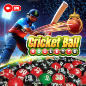 Cricket Ball Roulette bouncing ball animation live casino